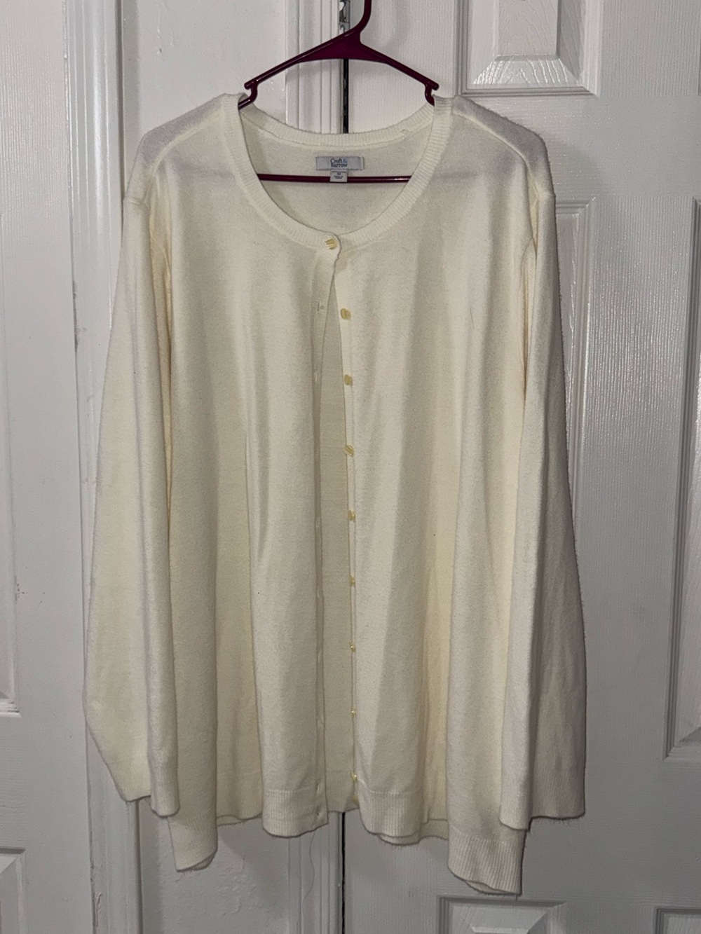 croft & barrow Women's Plus 3X Cream Sweater